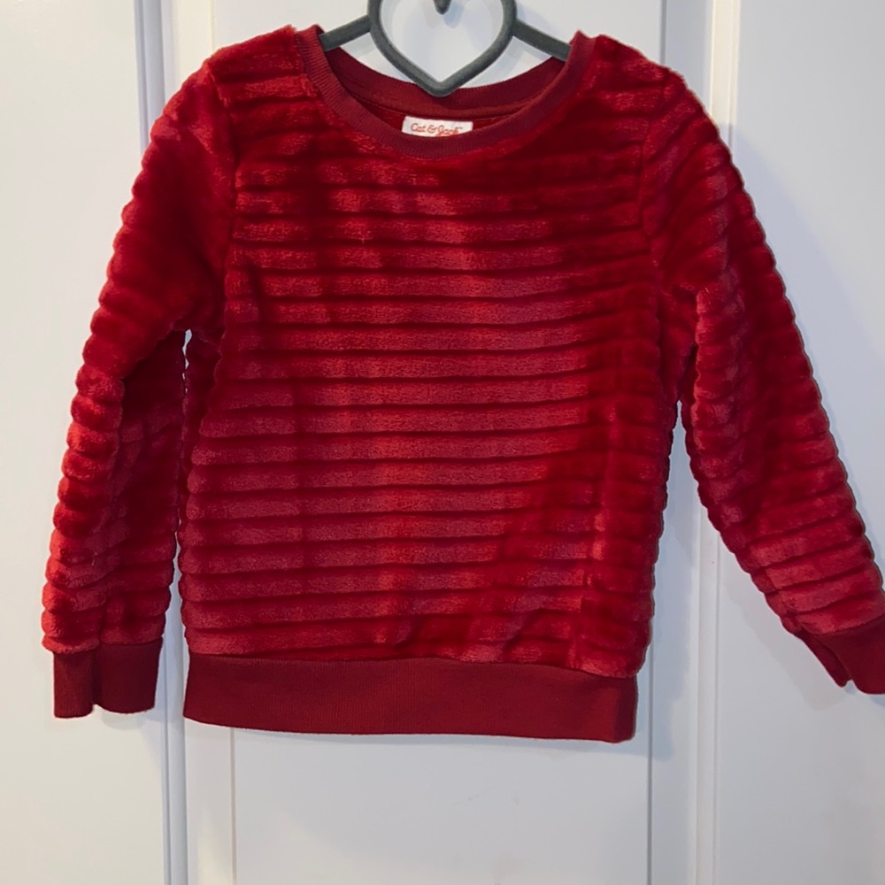 Super soft red Target sweater 4T